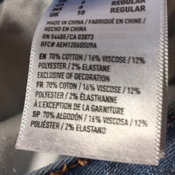 American Eagle light wash high rise jeggings - Picture 7 of 7